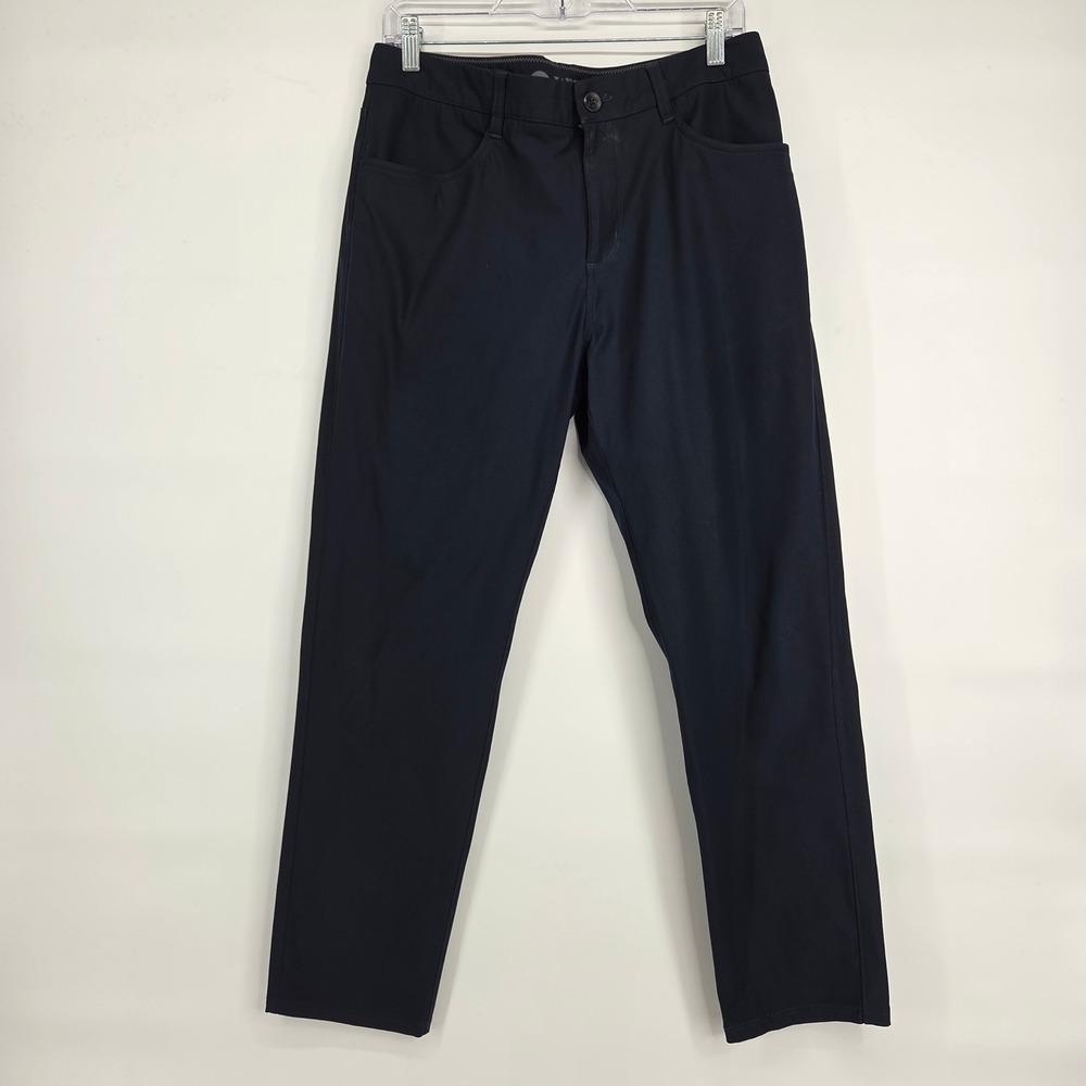 Vuori Aim Pant Size 32 Navy Blue Minimalist Gorpcore Performance Commuter V430-S